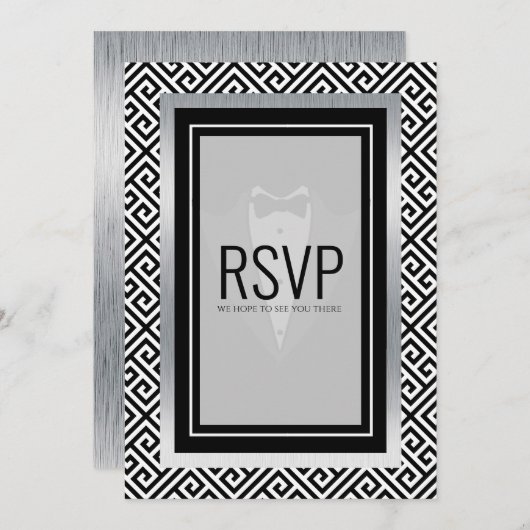 RvV-kaart voor zwart-wit afdrukken Menu (Voorkant / Achterkant)