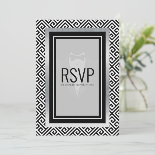 RvV-kaart voor zwart-wit afdrukken Menu (Staand voorkant)