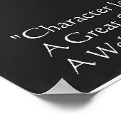 RW Emerson Intellect & Karakter Citaat Posters (Hoek)