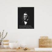 RW Emerson Intellect & Karakter Citaat Posters (Keuken)