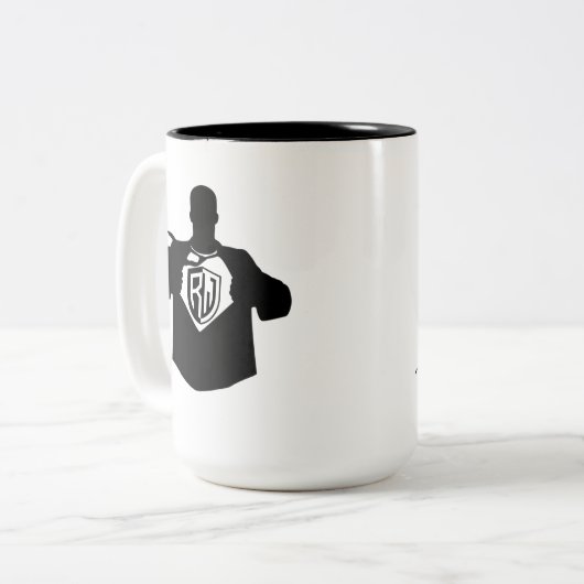 RW-fotografie zwarte 15 oz Mok met twee tonen, dub (Voorkant links)