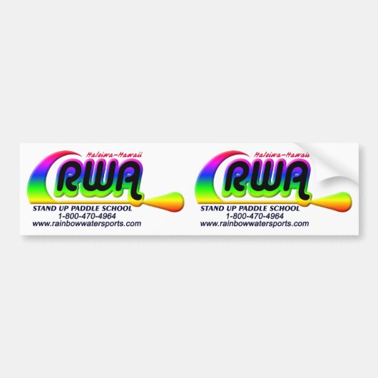 RWA-vinylstickers Bumpersticker (Voorkant)