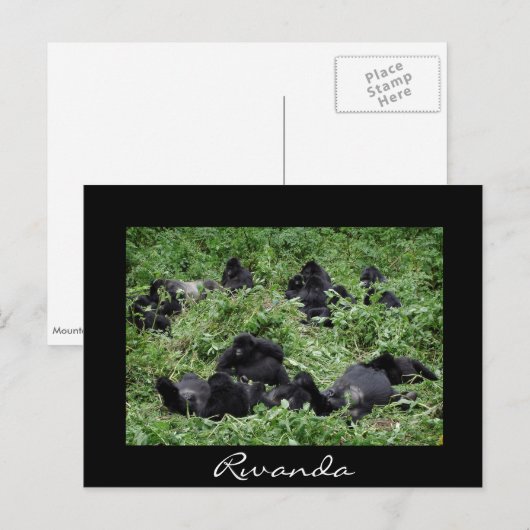 Rwanda-briefkaart Briefkaart (Voorkant / Achterkant)