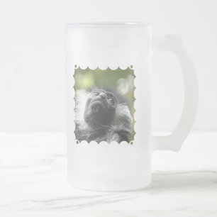 Rwanda Colobus Monkey Frosted Beer Mok