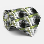 Rwanda Colobus Monkey Mannen Necktie Stropdas (Opgerold)