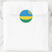 Rwanda Fisheye Vlag Sticker (Tas)