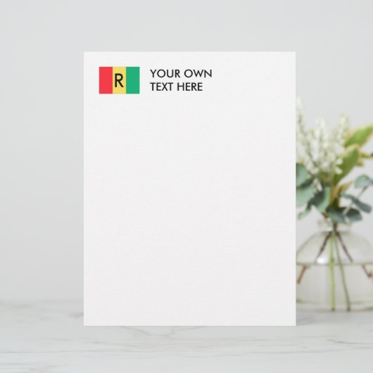 Rwanda Flag (Staand voorkant)