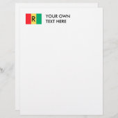 Rwanda Flag (Voorkant / Achterkant)