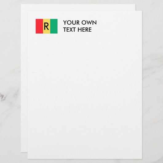 Rwanda Flag (Voorkant / Achterkant)