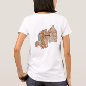Rwanda Flag and Map Dk T-Shirt (Achterkant)