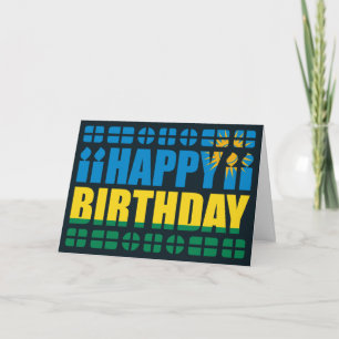 Rwanda Flag Birthday Card Kaart