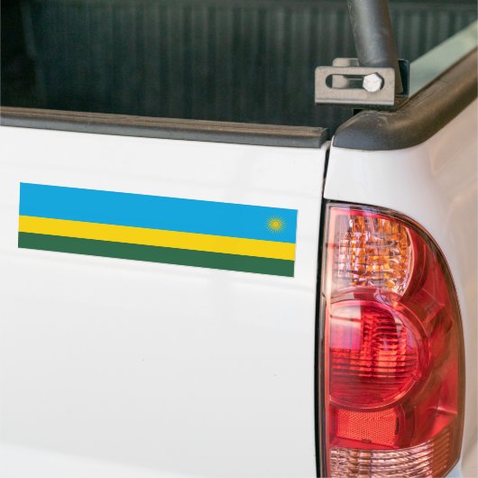 Rwanda Flag Bumpersticker (Op Truck)