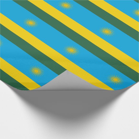 Rwanda Flag Cadeaupapier (Hoek)