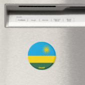 Rwanda Flag Charming Patriotic Magneet (Insitu (Vaatwasser))