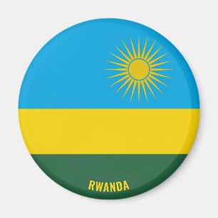Rwanda Flag Charming Patriotic Magneet