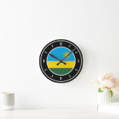Rwanda Flag Elegant Ronde Klok (Huis)