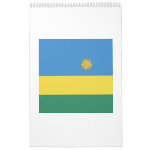 Rwanda Flag Emblem Kalender