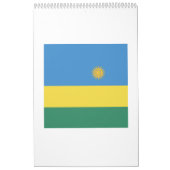 Rwanda Flag Emblem Kalender (Hoes)