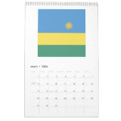 Rwanda Flag Emblem Kalender (Mar 2026)