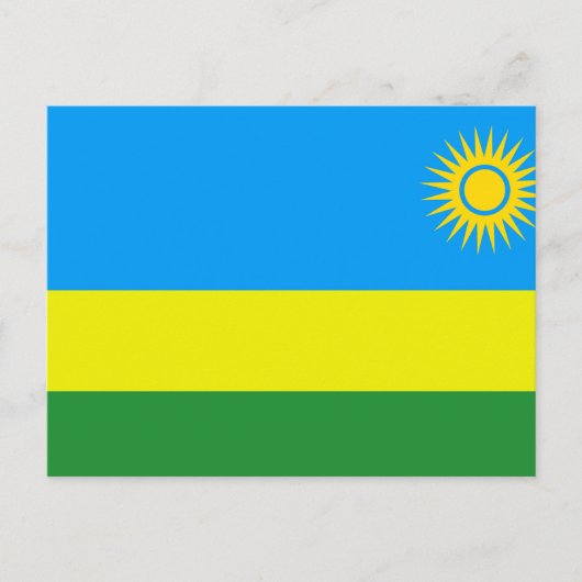 Rwanda Flag Feestdagenkaart (Voorkant)