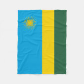 Rwanda Flag Fleece Deken (Voorkant)