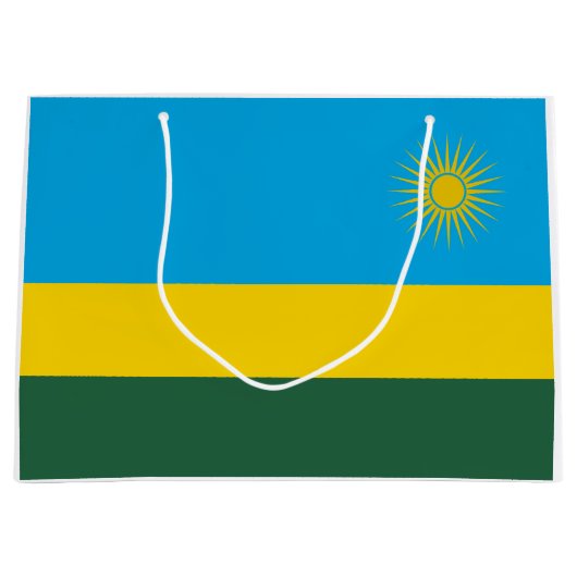 Rwanda Flag Groot Cadeauzakje (Voorkant)