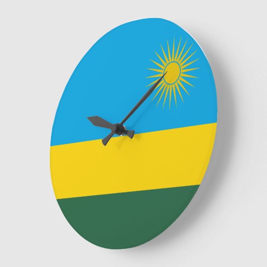 Rwanda Flag Grote Klok (Hoek)