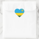 Rwanda Flag Hart Sticker (Tas)