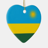 Rwanda Flag Heart Ornament (Rechts)