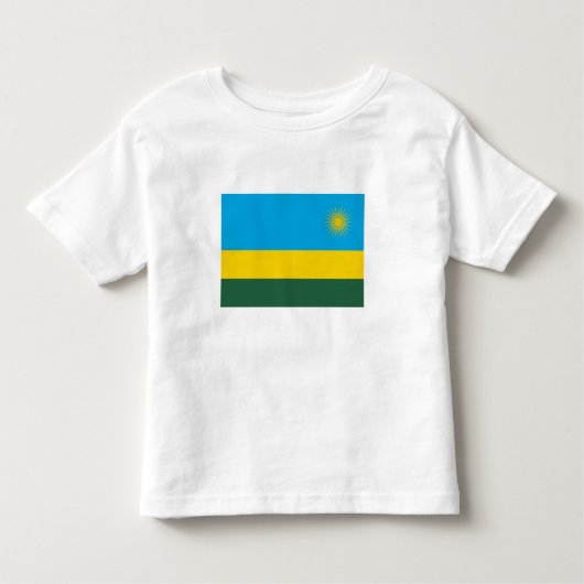 Rwanda Flag Kinder Shirts (Voorkant)