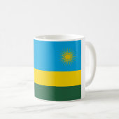 Rwanda Flag Koffiemok (Voorkant rechts)