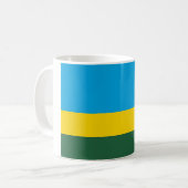 Rwanda Flag Koffiemok (Voorkant links)