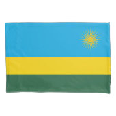 Rwanda Flag Kussensloop (Voorkant)