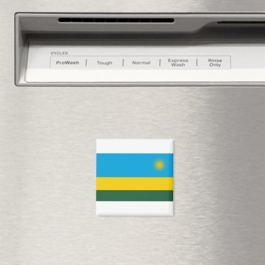 Rwanda Flag Magneet (Insitu (Vaatwasser))