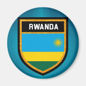 Rwanda Flag Magneet (Voorkant)