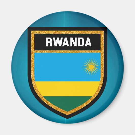 Rwanda Flag Magneet (Voorkant)
