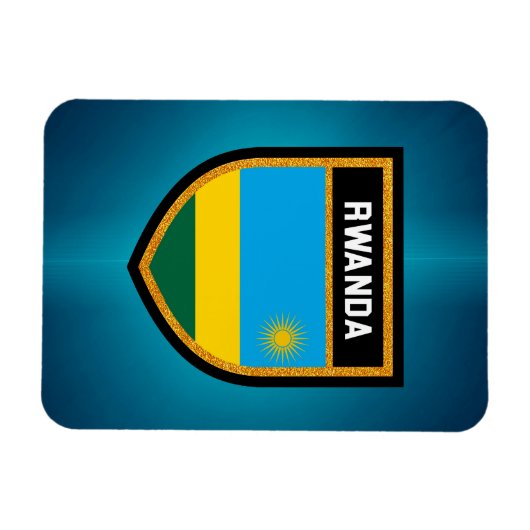 Rwanda Flag Magneet (Horizontaal)