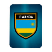 Rwanda Flag Magneet (Verticaal)