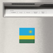 Rwanda Flag Magneet (Insitu (Vaatwasser))