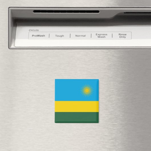 Rwanda Flag Magneet (Insitu (Vaatwasser))