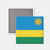 Rwanda Flag Magnet (Voorkant / Achterkant)