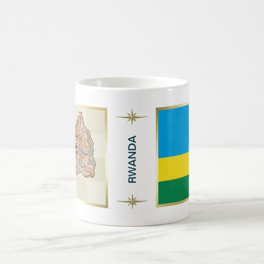 Rwanda Flag + Map Mok (Center)
