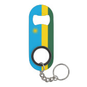 Rwanda Flag Mini Flessenopener (Achterkant)