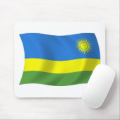 Rwanda Flag Mousepad Muismat (Met muis)