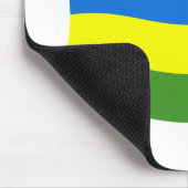 Rwanda Flag Mousepad Muismat (Hoek)