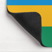 Rwanda Flag Mousepad Muismat (Hoek)