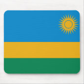 Rwanda Flag Mousepad Muismat (Voorkant)