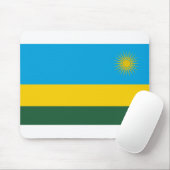 Rwanda Flag Muismat (Met muis)
