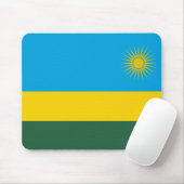 Rwanda Flag Muismat (Met muis)
