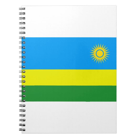 Rwanda Flag Notitieboek (Voorkant)